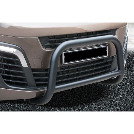 Pare-buffle noir Ø60mm pour Peugeot Traveller 2016 Protections avant