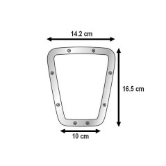 Chrome gear lever surround