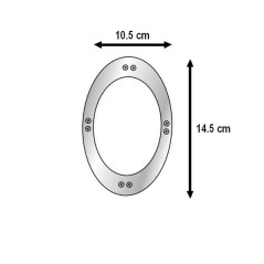 Chrome gear lever surround