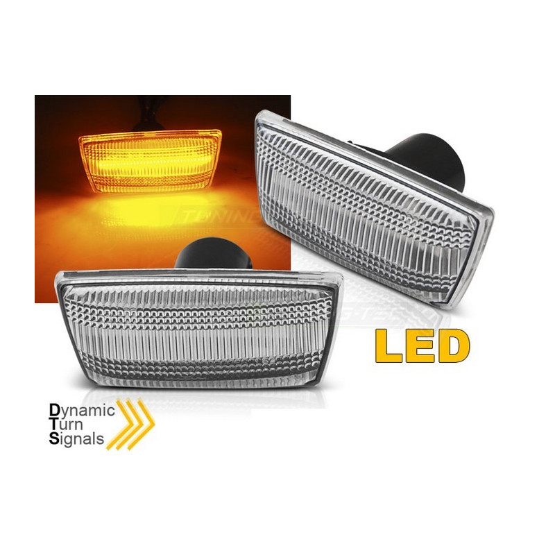 Clignotants dynamique LED SEQ, blanc pour Opel Astra H, Corsa D, Insignia, Zaphira B Clignotants Latéraux