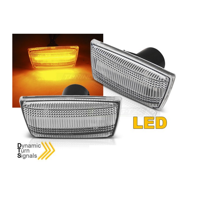 Clignotants dynamique LED SEQ, blanc pour Opel Astra H, Corsa D, Insignia, Zaphira B