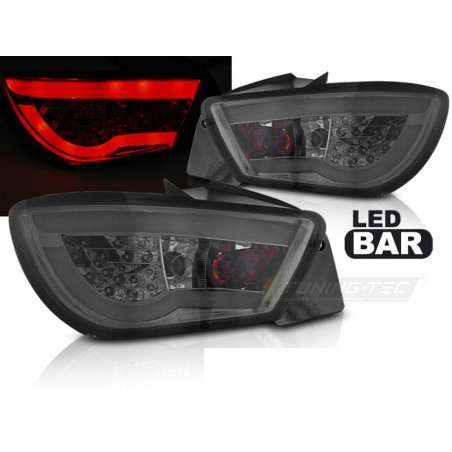 Feux arrière LED BAR rouge pour Seat Leon 09-13