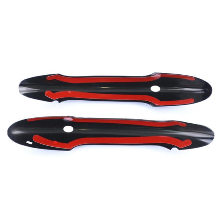 Glossy black door handle covers for Mini F55 F56 F57