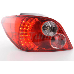 Red LED Rear Lights Peugeot 307 01-07