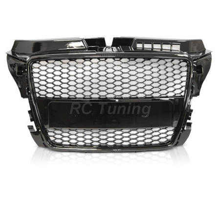 Glossy black sports grille for Audi A3 8P 08-12