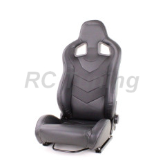 Tenzo-R Race 1 Semi Bucket Sport Seat Black Leather with Console