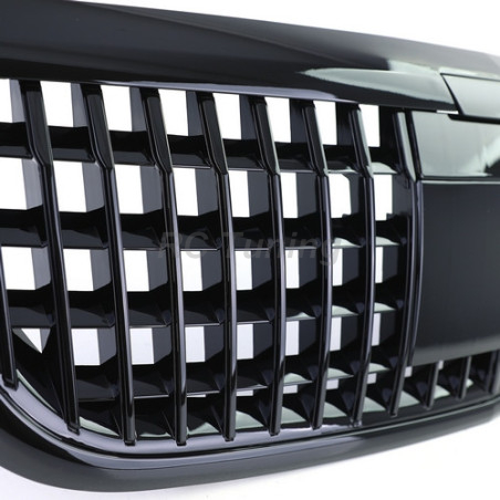 Glossy black sport grille for Mercedes W222 13-20 with night vision