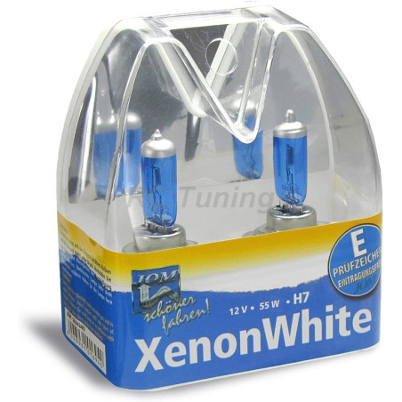 2 Ampoules Xenon White H7 12V 55W