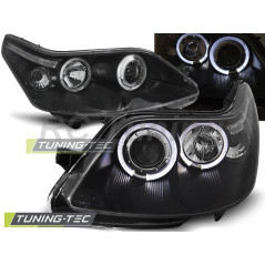 Angel Eyes Front Headlights Citroën C4 04-10 Black