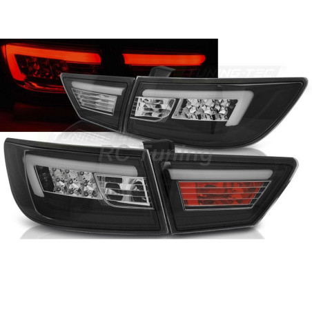 Black LED BAR tail lights for Renault Clio IV 13-16