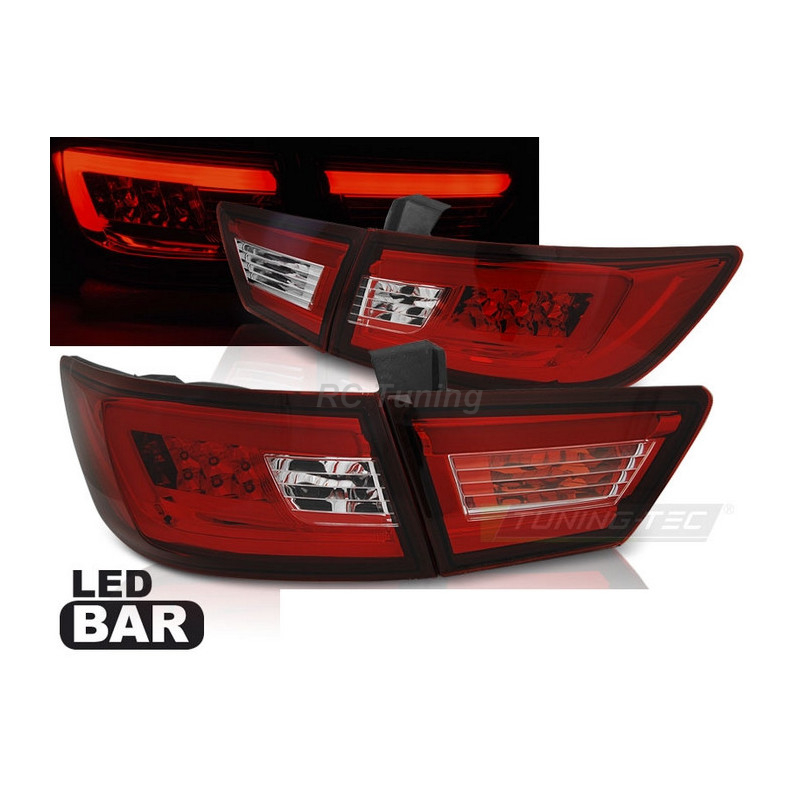 LED-Rückleuchten BAR rot/weiß für Renault Clio IV 13-16 LDRE02