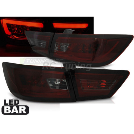 Red/Smoked LED BAR Tail Lights for Renault Clio IV 13-16