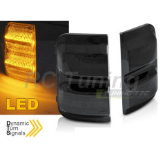 Smoked Dynamic LED Rearview Mirror Indicators for Peugeot Boxer II / Fiat Ducato III / Citroen Jumper II