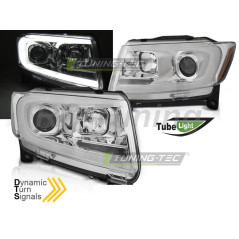 Frontscheinwerfer Tube Light Chrom SEQ für Chrysler Jeep Grand Cherokee 11-13 LPCH31