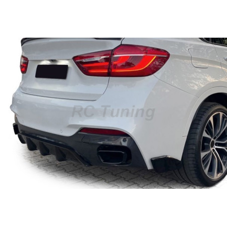 Glänzend schwarzer Diffusor für BMW X6 F16 14-19 CP41341