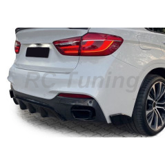 Matte black diffuser for BMW X6 F16 14-19