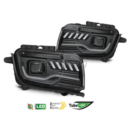 SEQ Tube Light Headlights for Chevrolet Camaro 09-13