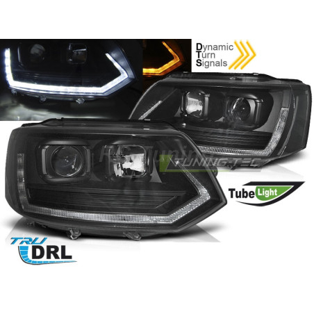 Black Tube Light Front Headlights for VW T5 10-15 LPVWT2 LPVWT2 529,90 €