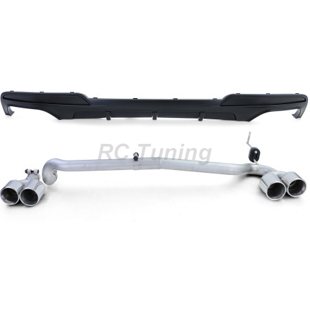 Rear Diffuser 2 outlets for BMW 5 Series F10/F11