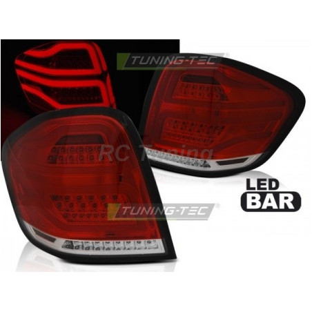 Mercedes ML W164 05-08 Led Bar Rear Lights Red/Clear