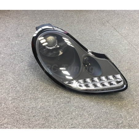 Right Front Headlight (Used) Black with LED Indicators for Porsche 911 996 Boxster 986