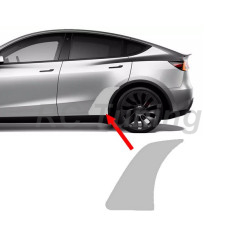 Transparent rear door protective film for Tesla Y