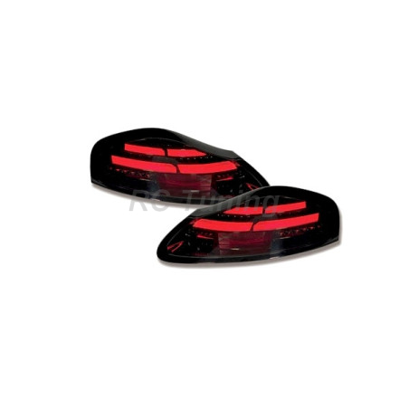 Smoked LED taillights with dynamic turn signals for Porsche 986 96-04