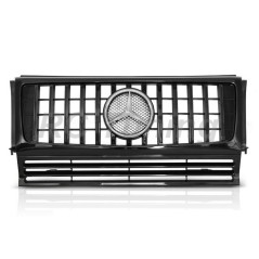 Kühlergrill für Mercedes W463 90-12 glänzend schwarz GRME48