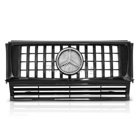 Kühlergrill für Mercedes W463 90-12 glänzend schwarz GRME48