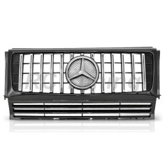 Sport look grille for Mercedes W463 90-12 black/chrome