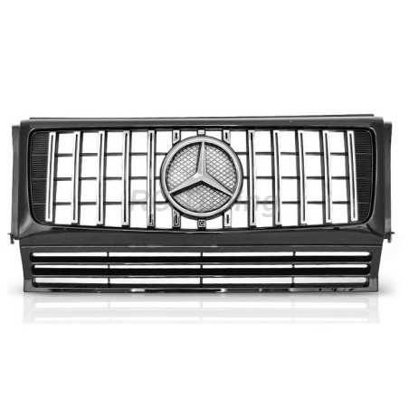 Sport look grille for Mercedes W463 90-12 black/chrome