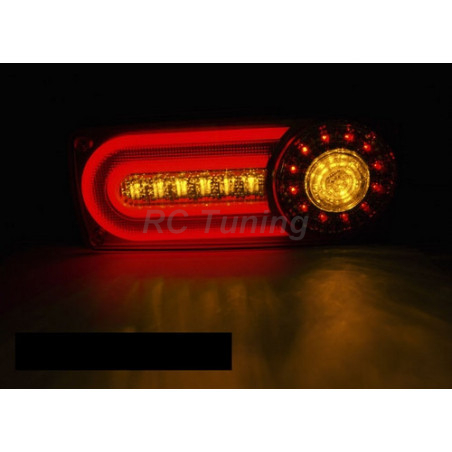 Smoked LED BAR Tail Lights for Mercedes W463 G-Class 90-12