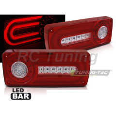 Red LED BAR Tail Lights for Mercedes W463 G-Class 90-12