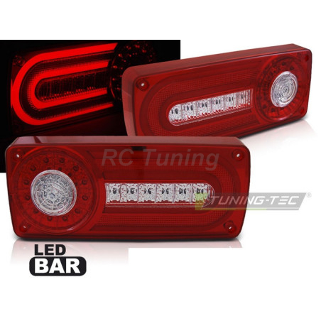 Red LED BAR Tail Lights for Mercedes W463 G-Class 90-12