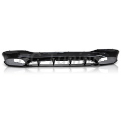 Glossy black sport look diffuser for Mercedes CLA W118 19-23