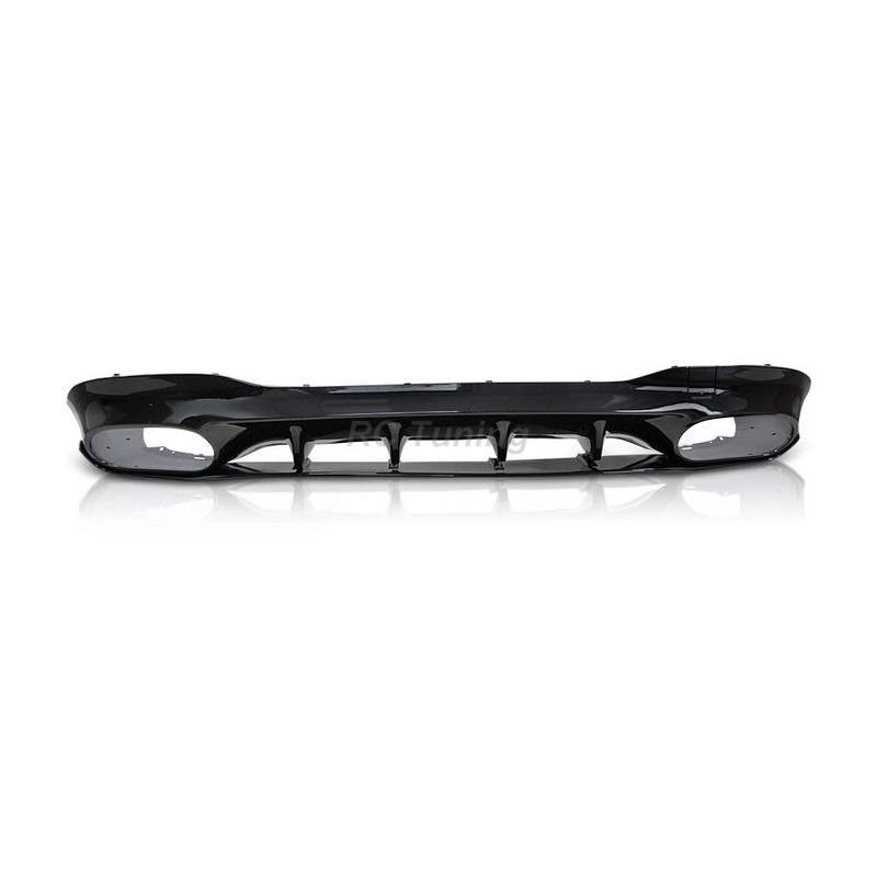 Glänzend schwarzer Sport-Look-Diffusor für Mercedes CLA W118 19-23 ZTME36