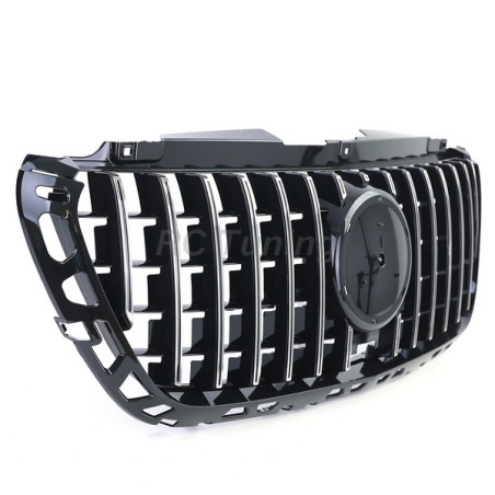 Glossy black / chrome sports grille for Mercedes Sprinter 907 910 18-