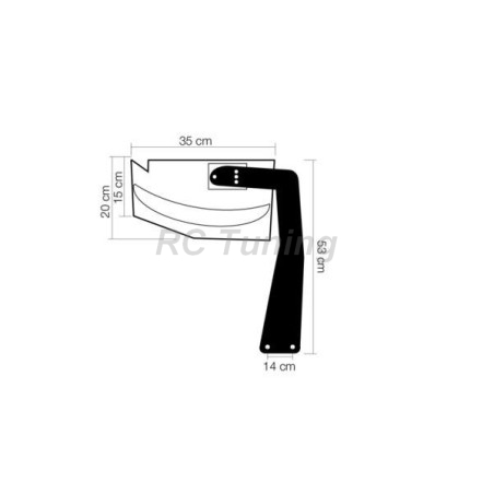 Echter Carbon-Schwanenhalsspoiler Simoni Racing SPC/16