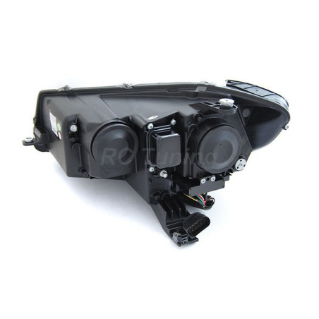 Front headlights tube light DRL SEQ black for Volkswagen Caddy 20-