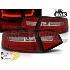 Feux arrière Led Bar SEQ rouge/chrome pour Audi AUDI A6 08-11
