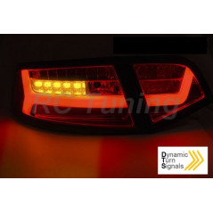 Rückleuchten Led Bar SEQ rot/chrom für Audi AUDI A6 08-11 LDAUF2