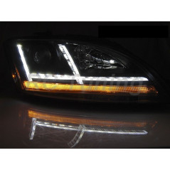 Xenon LED Headlights DRL SEQ Black For AUDI TT 06-10 8J