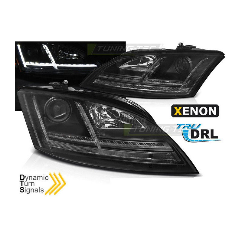 Frontscheinwerfer Xenon LED DRL SEQ Schwarz für AUDI TT 06-10 8J LPAUE3