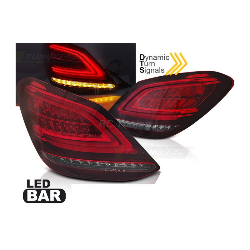 LED-Rückleuchten BAR SEQ rot für Mercedes C-Klasse W205 14-18 LDMEC9