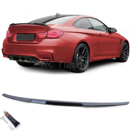 Glänzend schwarzer Spoiler für BMW Serie 4 F32 Coupé 13-21