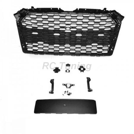 Gloss Black Sport Grille for Audi A4 B9 15-19 PDC