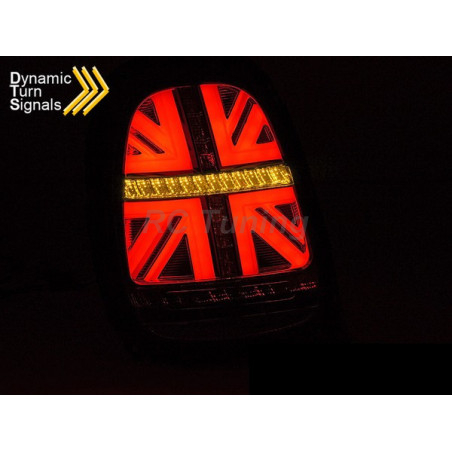 Red/Smoked LED SEQ Tail Lights for Mini Cooper F55-F56-F57 14-17