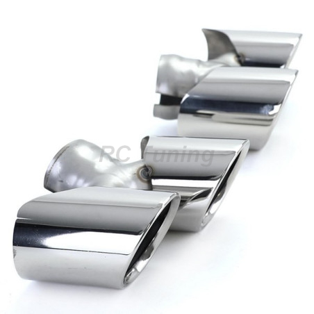 Dual Exhaust Tips for Porsche 911 991 15-19