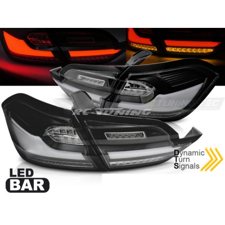 Black LED BAR Tail Lights for Ford Fiesta MK8 17-21