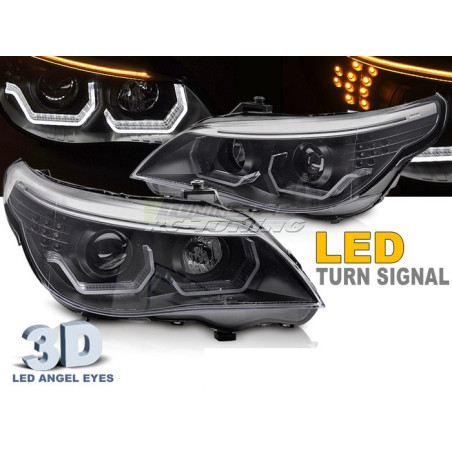 Black 3D Angel Eyes Headlights for BMW E60/E61 03-07 LPBMK4 LPBMK4 629,90 €